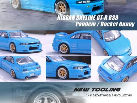 Inno64 1:64 NISSAN SKYLINE GT-R (R33) “Pandem   Rocket Bunny” Blue Discount