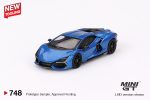 Mini GT 1:64 Lamborghini Revuelto – Blu Eleos – MiJo Exclusives Online