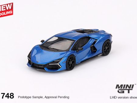 Mini GT 1:64 Lamborghini Revuelto – Blu Eleos – MiJo Exclusives Online