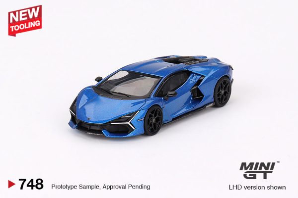 Mini GT 1:64 Lamborghini Revuelto – Blu Eleos – MiJo Exclusives Online