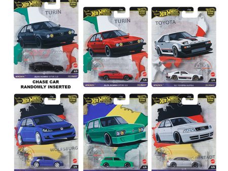 1 set of Hot Wheels 1:64 car Culture 2024 A case ” World Tour “ Sale