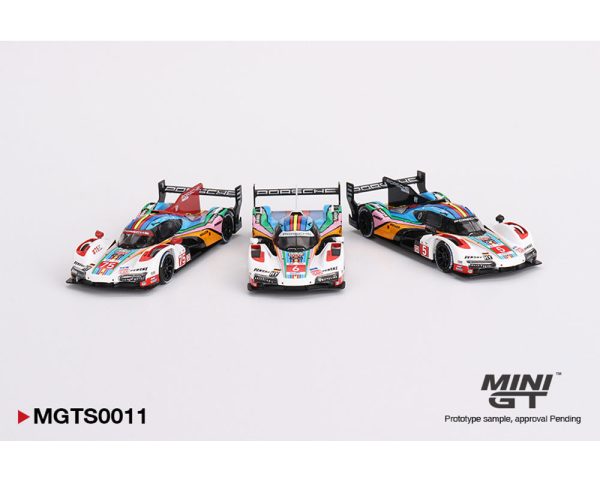 (Preorder) Mini GT 1:64 Porsche 963 Porsche Penske Motorsport 2023 24 Hrs. of Le Mans 3 Cars Set Limited Edition 3000 Sets For Sale