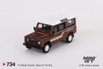 (Preorder) Mini GT 1:64 Land Rover Defender 110 1985 County Station Wagon – Russet Brown For Discount