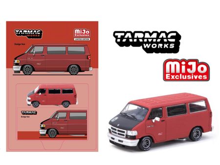 (Preorder) Tarmac Works 1:64 Dodge Van – Red – MiJo Exclusives Cheap