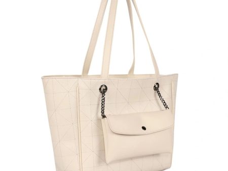 Women s Handbag Laura Ashley RELIEF-QUILTED-CREAM Cream 30 x 30 x 10 cm For Sale