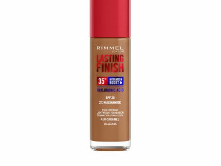 Crème Make-up Base Rimmel London Lasting Finish Nº 450 Caramel Spf 20 30 ml Online Sale