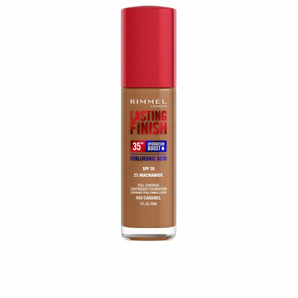 Crème Make-up Base Rimmel London Lasting Finish Nº 450 Caramel Spf 20 30 ml Online Sale