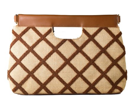 Women s Handbag Laura Ashley VALETTA-QUILTED-TAN Brown 30 x 20 x 9 cm Discount