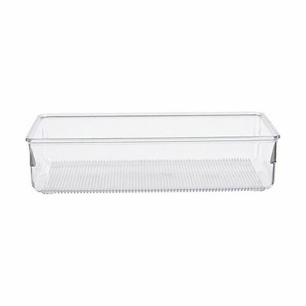 Drawer Organizer Multi-use Transparent Plastic 24 x 5,5 x 15,8 cm (36 Units) For Sale