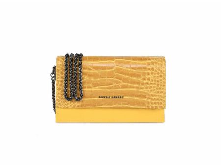 Women s Handbag Laura Ashley DUDLEY-CROCO-YELLOW Yellow 22 x 12 x 5 cm For Sale