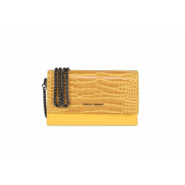 Women s Handbag Laura Ashley DUDLEY-CROCO-YELLOW Yellow 22 x 12 x 5 cm For Sale