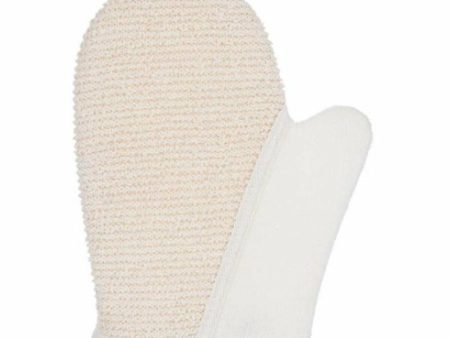 Bath Mitten White Beige (24 Units) For Sale