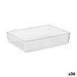 Drawer Organizer Multi-use Transparent Plastic 24 x 5,5 x 15,8 cm (36 Units) For Sale