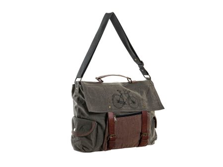 Shoulder Bag DKD Home Decor Bicycle 48 x 10 x 37 cm Grey Brown For Cheap