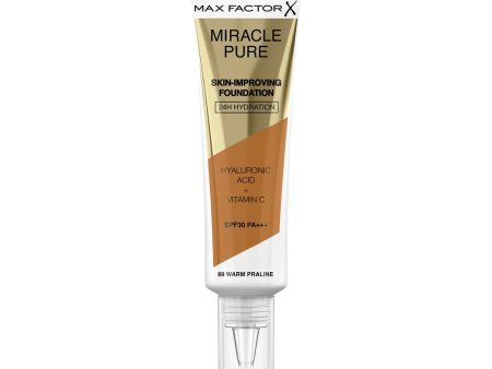 Crème Make-up Base Max Factor Miracle Pure Nº 89 Warm praline Spf 30 30 ml Cheap