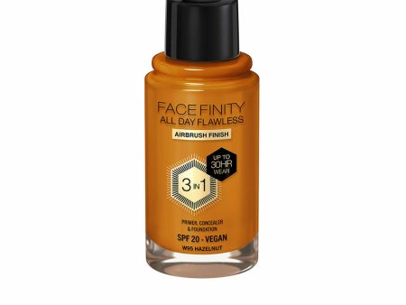 Crème Make-up Base Max Factor Face Finity All Day Flawless 3-in-1 Spf 20 Nº W95 Hazelnut 30 ml Online now