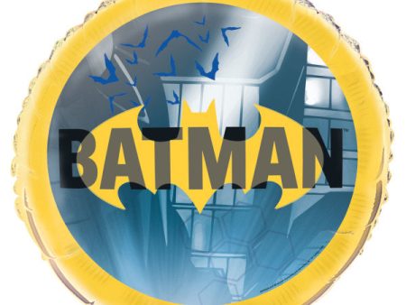 Batman Round Foil Balloon 18 , Packaged Hot on Sale