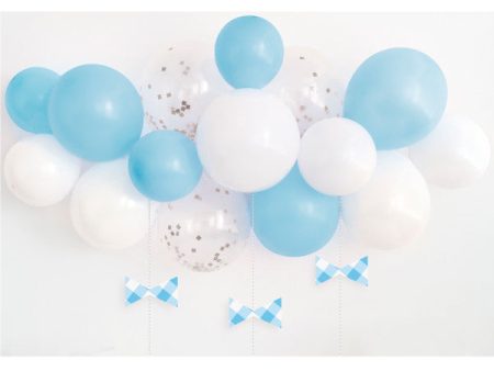 Blue Gingham 1st Birthday Balloon Arch Kit For Sale