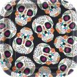 Skull Day of the Dead Square 7  Dessert Plates, 10ct Sale