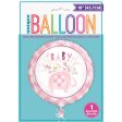 Pink Floral Elephant Round Foil Balloon 18 , Package Cheap