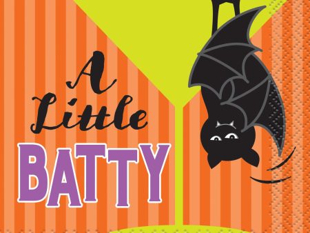 A Little Batty Halloween Beverage Napkins, 16ct Cheap