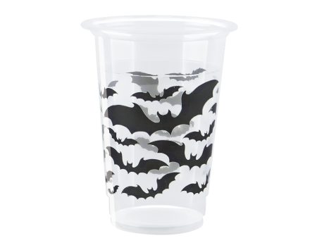 Black Bats Halloween 16oz Plastic Party Cups, 8ct Sale